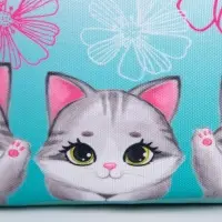 Сумка детская текстильная &laquo;Котята&raquo;, 2 кармана, 22&times;14&times;6 см