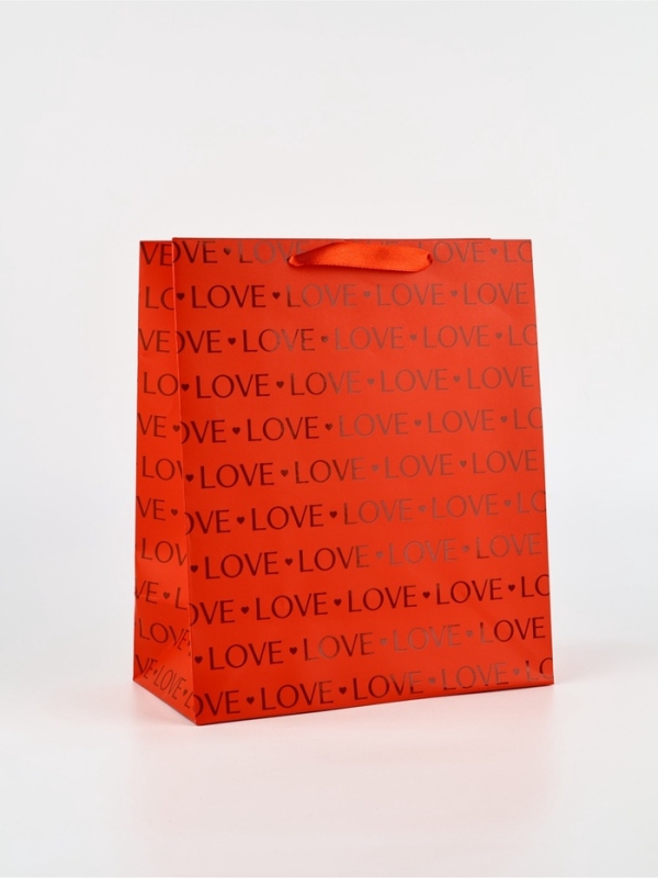 Пакет подарочный, упаковка, Love, ML.23 &times; 27 &times; 11,5  см