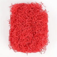 Наполнитель для декора «Сено», 100 гр, цвет красный Наполнитель для декора «Сено», 100 гр, цвет красный