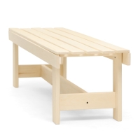 Лавочка (скамейка) деревянная из липы 150 х 45 х 42 см, без спинки, для бани и дачи