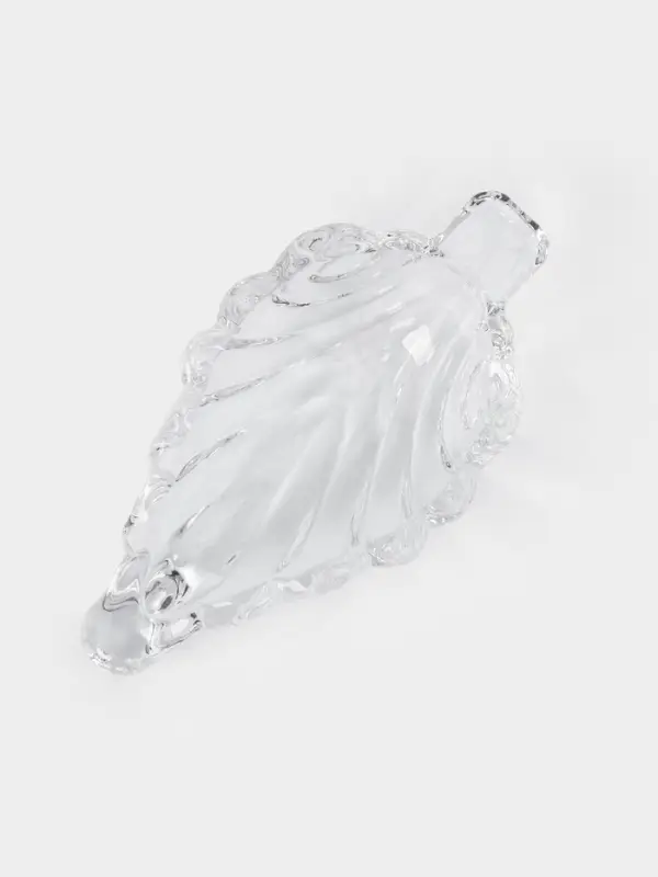 Блюдо для подачи "Лист" 13,5х7,2х3,5, прозрачная