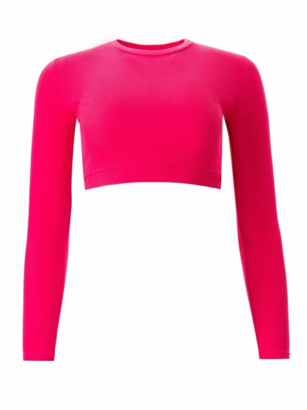 Лонгслив женский MINAKU: Casual Collection цвет фуксия, размер 46 Лонгслив женский MINAKU: Casual Collection цвет фуксия, размер 46