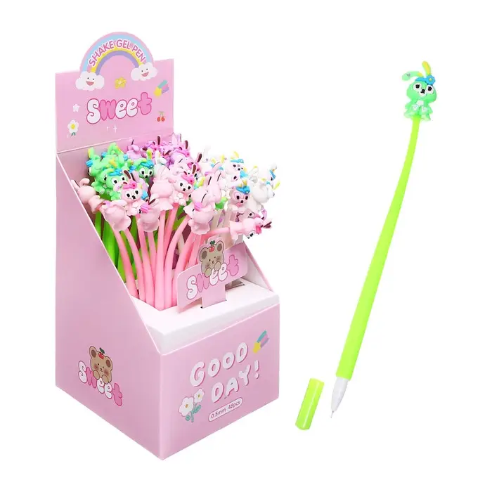 Ручка - прикол гелевая &laquo;Зайчик&raquo;, синий стержень, МИКС