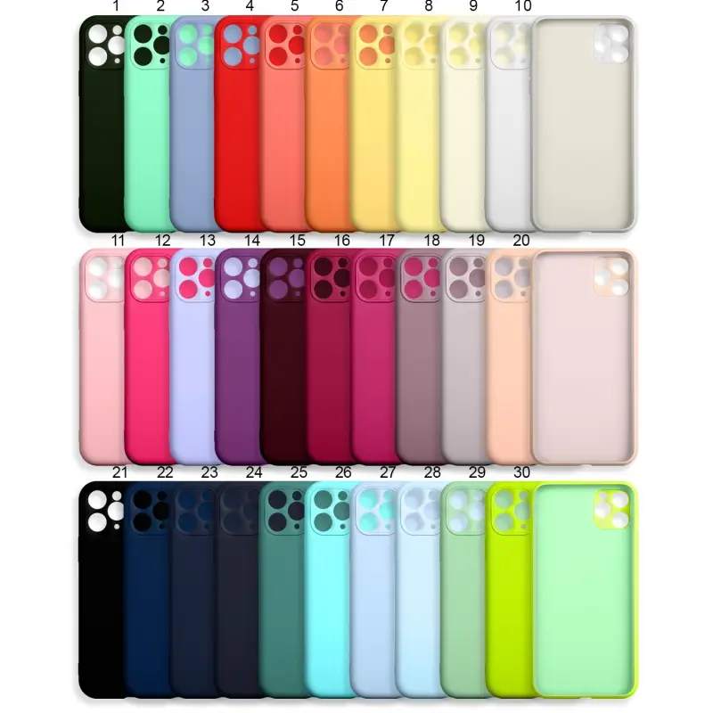 Чехол iPh 11 Pro Max Silicon Сase APL WS (закрытый низ+камера) с лого