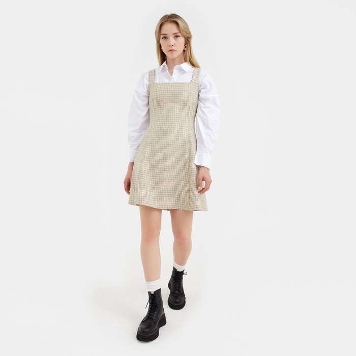 Платье женское MIST р. 44, бежевый Платье женское MIST р. 44, бежевый