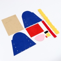 Набор для создания корзинки из фетра на новый год &laquo;Веселый олень&raquo;