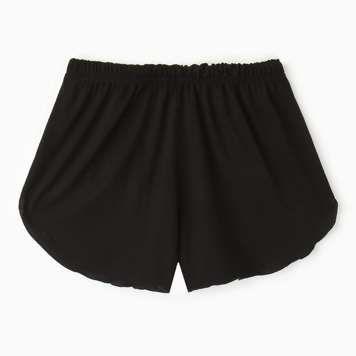 Комплект женский домашний (топ/шорты), цвет чёрный, размер 52 Комплект женский домашний (топ/шорты), цвет чёрный, размер 52