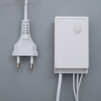 Гирлянда &laquo;Нить&raquo; 20 м, IP44, белая нить, 200 LED, свечение синее, 8 режимов, 220 В