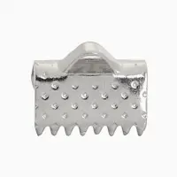 Зажим для ленты, (набор 20шт), цвет серебро, 10 мм, СМ-339