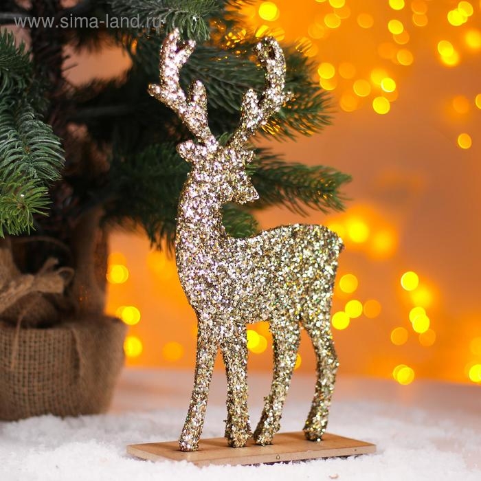 Декор «Яркий Олень» золотой, 6 × 14 × 24 см Декор «Яркий Олень» золотой, 6 × 14 × 24 см