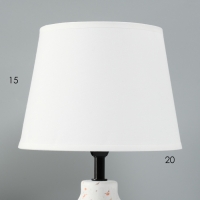 Лампа настольная "Каламбур" 1х40Вт Е14 белый 20х20х32см