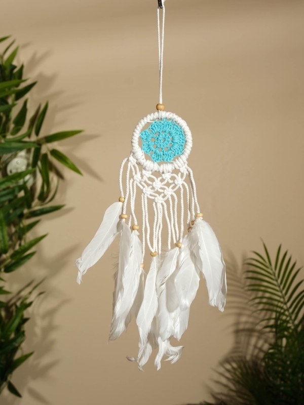 Ловец снов "Голубое солнце" 6х30 см.