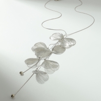 Колье &laquo;Цветок&raquo; легкость, цвет серебро
