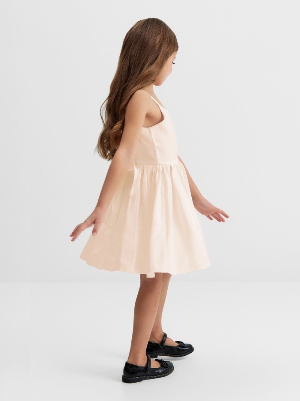 Платье для девочки, MINAKU :Party Dress, цвет молочный, рост 110 см