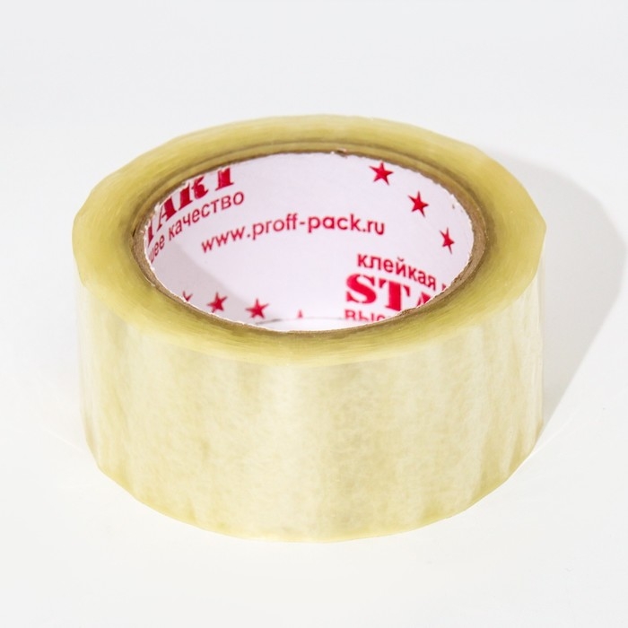 Клейкая лента упаковочная Start 48мм х 100м 40 мкм, прозрачная
