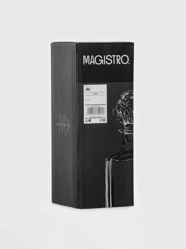 Штоф "Альфа", голова льва, 750 мл, 9,1х9,1х25 см