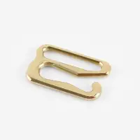 Крючок для бретелей, металлический, 10 мм, 20 шт., цвет золотой