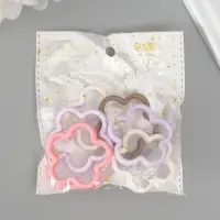 Бусина для творчества пластик "Цветок" МИКС 4,2х4,2х0,6 см