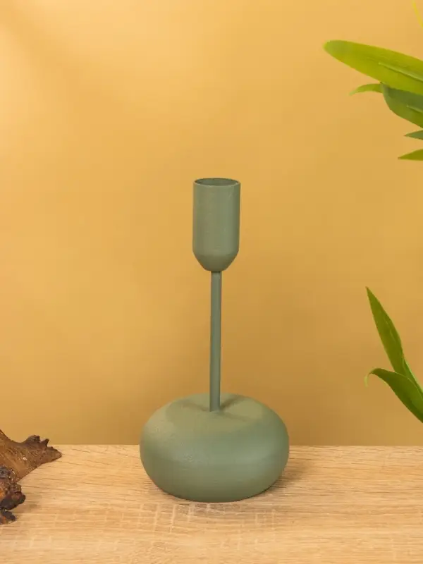 Подсвечник на 1 свечу текстурный "Болотный" 8х8х15,5 см