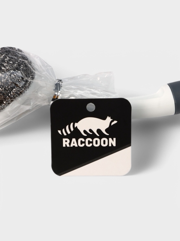 Щётка для мытья посуды с металличкой губкой Breeze, удобная ручка, 30&times;6 см