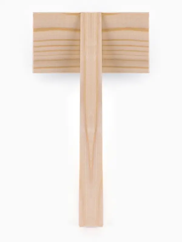 Щетка-пуходёрка деревянная ZOONIK &laquo;Кавказец&raquo; полукруглая, 100&times;55 см