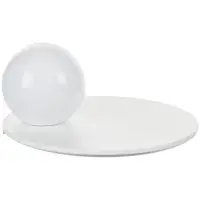 Станция беспроводной зарядки с часами и подсветкой GlobeBee, белая