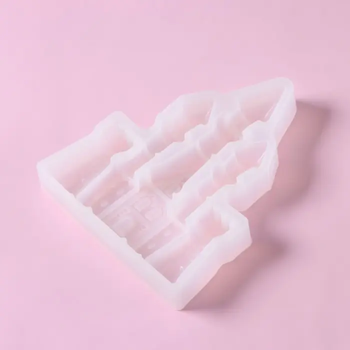 Молд Доляна &laquo;Сказочный замок&raquo;, силикон, 15&times;12&times;2 см, цвет белый