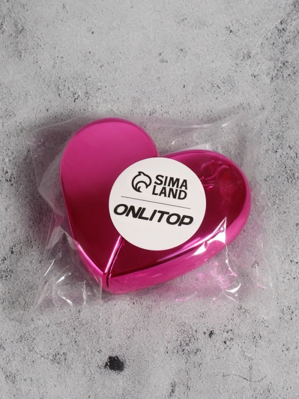 Флакон для парфюма &laquo;Сердце&raquo;, стеклянный, с распылителем, 25 мл, цвет розовый