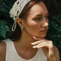 Набор серьги и каффы "Леопард", цвет золото