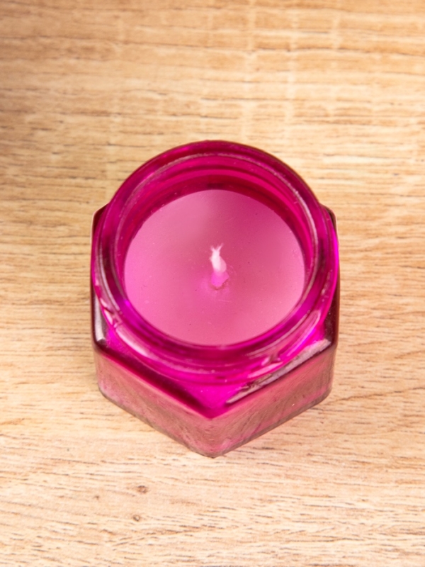 Свеча вотивная в стеклянной баночке, 100 г, ягодный микс