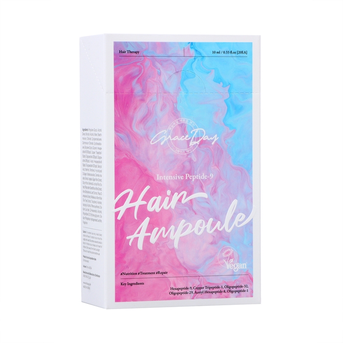 Филлер для волос Grace Day, увлажняющий и питающий, с пептидами, 20*10 мл Филлер для волос Grace Day, увлажняющий и питающий, с пептидами, 20*10 мл