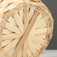 Корзина плетёная, 20×20×9 см, ручка h=25 см, ива, красная Корзина плетёная, 20×20×9 см, ручка h=25 см, ива, красная