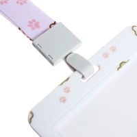 Бейдж горизонтальный внешний размер 10 х 7,8 см, внутренний размер 5,2 х 8,2 см, лента 42 см, с рисунком "Лапки" Бейдж горизонтальный внешний размер 10 х 7,8 см, внутренний размер 5,2 х 8,2 см, лента 42 см, с рисунком "Лапки"