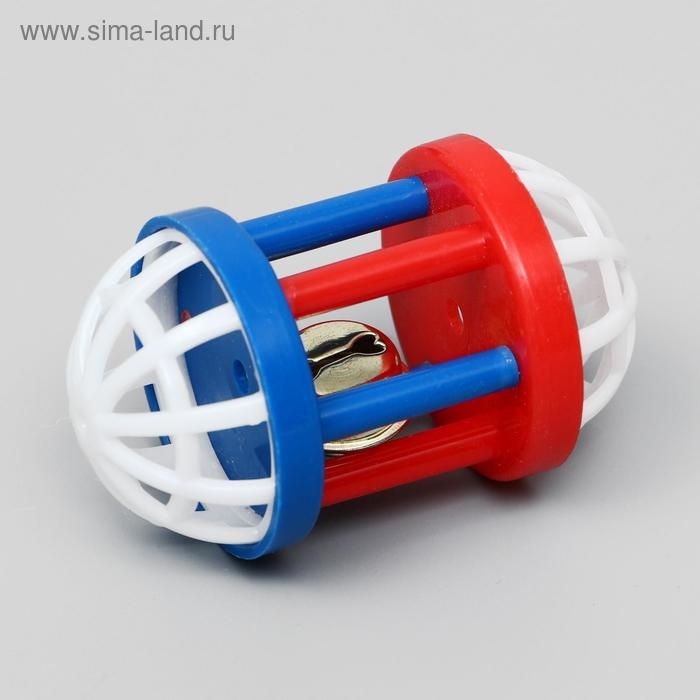 Набор игрушек для кошек: мышь 5 см и игрушка с бубенчиком Набор игрушек для кошек: мышь 5 см и игрушка с бубенчиком "Амфитеатр" 6,8х4 см, микс цветов