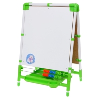 Мольберт детский двусторонний &laquo;Доска знаний&raquo;, регулируется по высоте, цвет салатовый
