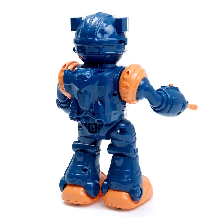 Робот &laquo;Шестерёнка&raquo;, свет, звук, синий