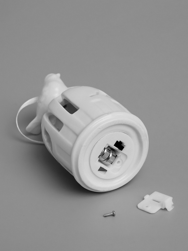 Подвеска светодиодная "Птичка" 5.8х5.8х11 см, 1 LED, LR44x3(в компл.), свечение тёплое белое