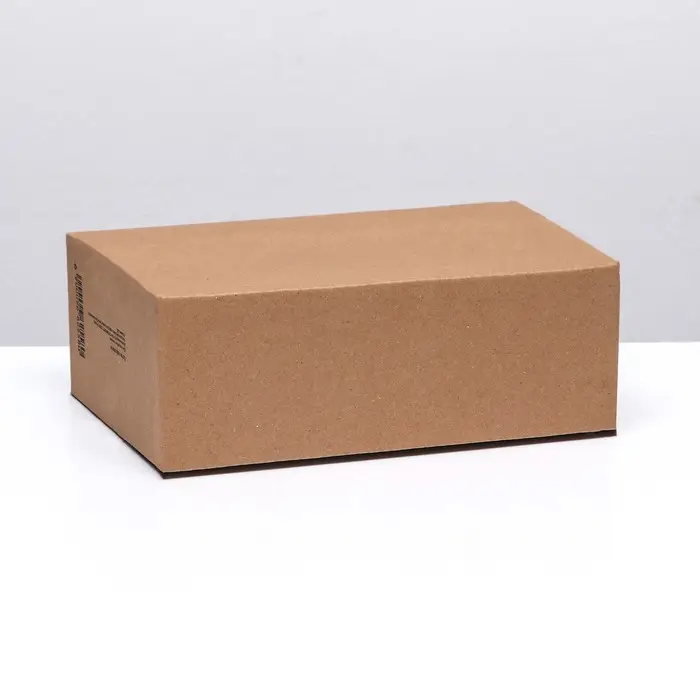 Коробка складная, бурая, 26&times;17&times;9 см