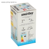 Лампа cветодиодная Smartbuy, A60, E27, 11 Вт, 3000 К, теплый белый свет