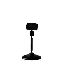 Ценникодержатель на круглой подставке, пластик, ножка 5 см, 5&times;5&times;9 см, цвет чёрный