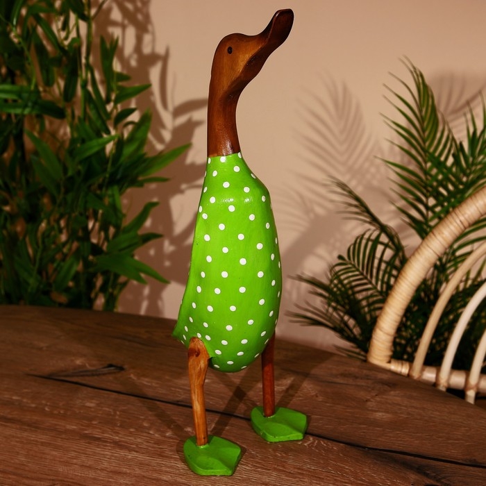 Сувенир "Утка в зелёном" дерево 45 см