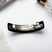 Заколка-автомат для волос "Серебряная ночь" 8 см, чёрно-серебристый Заколка-автомат для волос "Серебряная ночь" 8 см, чёрно-серебристый