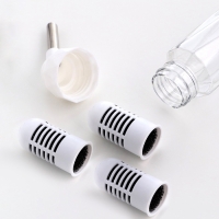 Поилка для грызунов, 80 мл, крепление-пружинка, и два сменных фильтра, белая