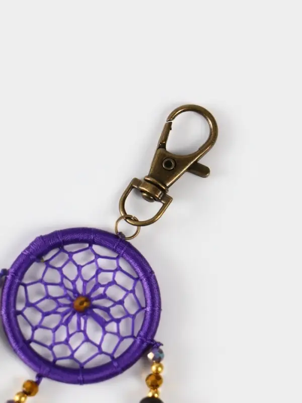 Брелок ловец снов, 17 см, фиолетовый
