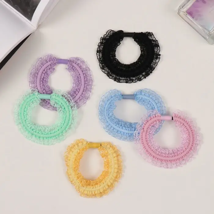 Резинка для волос "Махрушка спорт" галант рюши, 5,5 см, микс