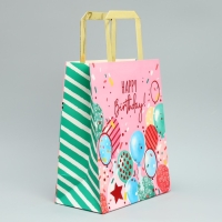 Пакет подарочный, упаковка, Happy Birthday, ML 23 х 27 х 11.5 см