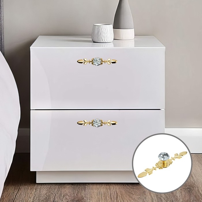 Ручка кнопка CAPPIO, d=30, L=168  мм, цвет золото