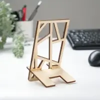 Подставка под телефон &laquo;Линии&raquo;, 15&times;8 см, дерево