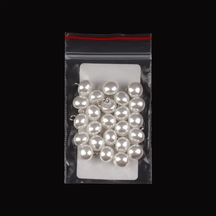 Пуговица на ножке, d=8 мм, белая