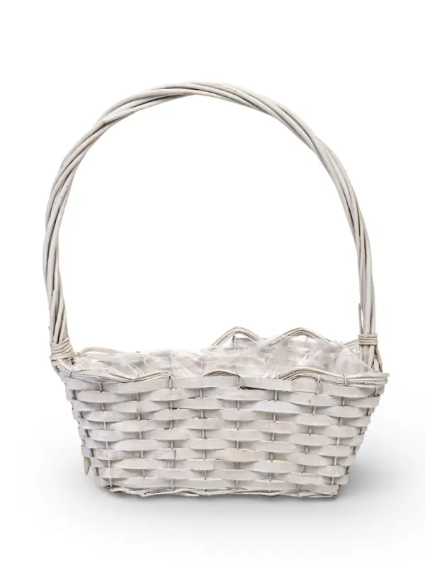 Набор корзин 3 шт, 39х20х14, 26х17х13, 21х13х11  лоза белый